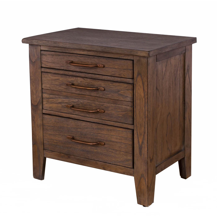 Panama Jack Driftwood 3 Drawer Nightstand in Driftwood/Brushed/Gray & Reviews Wayfair